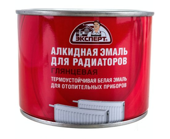 Эмаль алкидная для радиаторов ЭКСПЕРТ белая 0,5 кг 20248 
