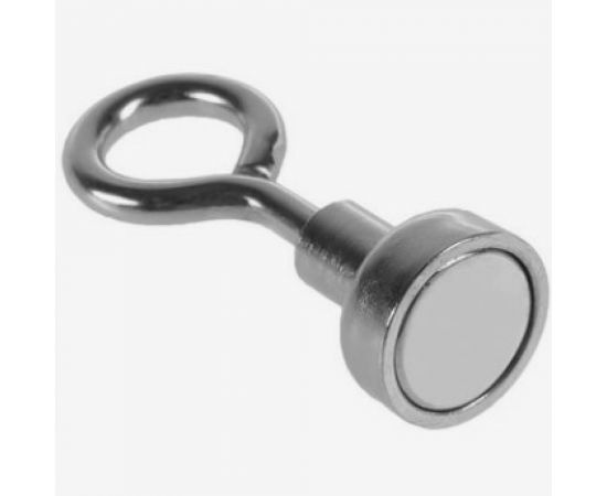 Неодимовый магнит с петлей для авто СИМАЛЕНД d-12 мм, сцепление 3 кг 4507838 