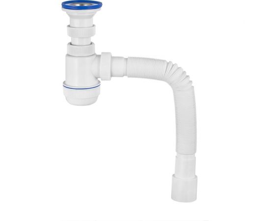 Сифон для раковины с выпуском и гибким соединением VIRPLAST 30987145 