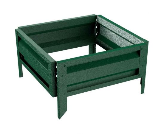 Готовая оцинкованная грядка на дачу Delta-Park GL 0.5x0.5 м, зелёная 30010GL_5050Gr 