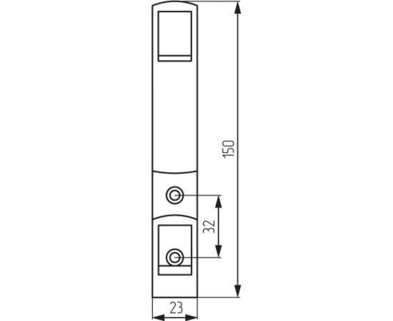 Крючок MF K2409, 2-х рожковый, матовый хром 9739v – изображение 2