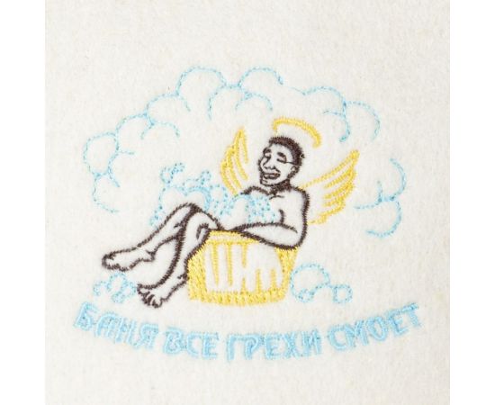 Шапка Банная линия Эко "Баня все грехи смоет" 11-073 – изображение 2