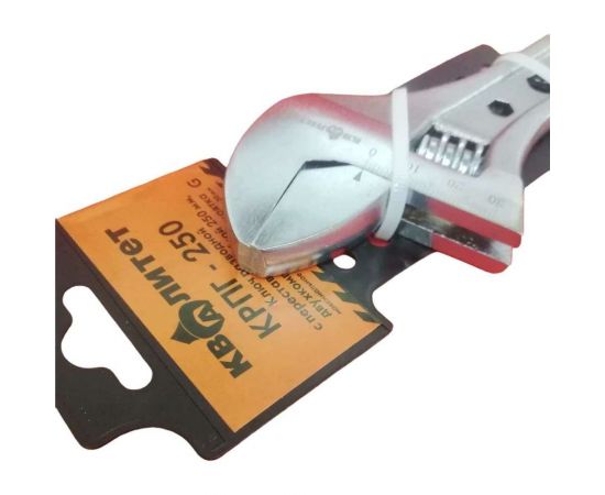 Разводной ключ с переставной губкой КВАЛИТЕТ 250 мм КРПГ-250 6620293 – изображение 2