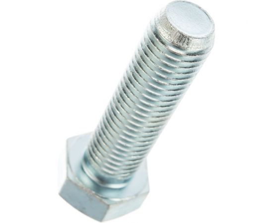 Болт DIN 933 с шестигранной головкой, оцинкованный М20х70, 6шт - коробка Tech-Krep 126543 – изображение 2