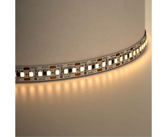 Светодиодная лента FERON LS616 180SMD 2835/m, 17W/m, 12V, 5m, 3000К 41279 – изображение 2