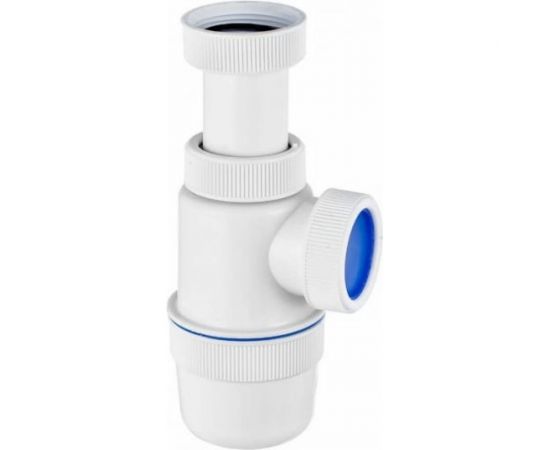 Сифон VIRPLAST 1.1/2х40 Элит литой выпуск, нерж.чашка, гибкая труба 40х40/50 100380 – изображение 3