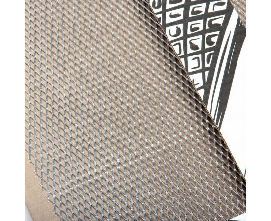 Облицовка радиатора Dreamcar 25x100 см, алюминий, ячейка 6x2 мм DC-000-0000186 – изображение 3