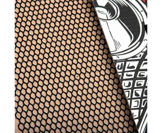 Облицовка радиатора Dreamcar 25x100 см, алюминий, ячейка 12x6 мм, черная DC-000-0002040 – изображение 3