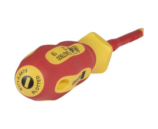 Шлицевая отвертка NORGAU VDE N171-2.5X75 067062225 – изображение 4