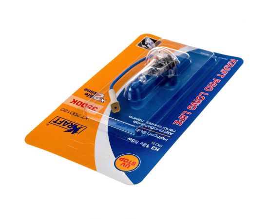 Комплект автоламп KRAFT Н3, 12 В, 55 Вт, Pro Long Life, 2 шт. KT 700224 – изображение 4