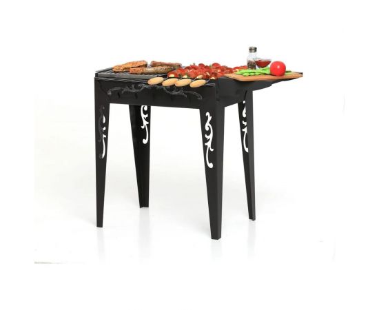 Садовый мангал с боковой полкой GRATAR МС 600 – изображение 4