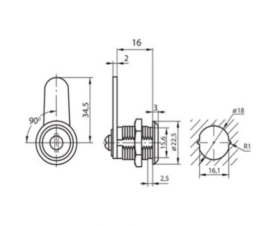Замок TDM 18-16/40 SQ0825-0012 – изображение 5