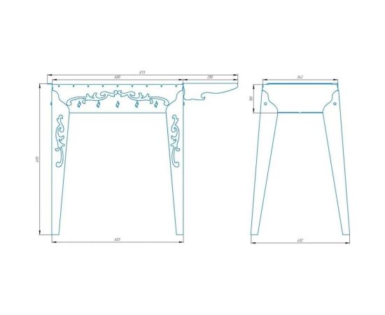 Садовый мангал с боковой полкой GRATAR МС 600 – изображение 5