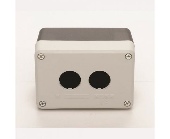 Корпус Emas Пост 2-кнопочный PY пустой, пластик. PY2BOS 