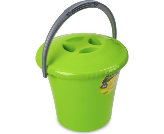 Ведро Martika Либерти 5 л, с крышкой, салатовое С602КСАЛ 