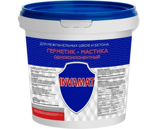 Герметик для межпанельных швов и бетона INVAMAT серый, 15 кг 1126 