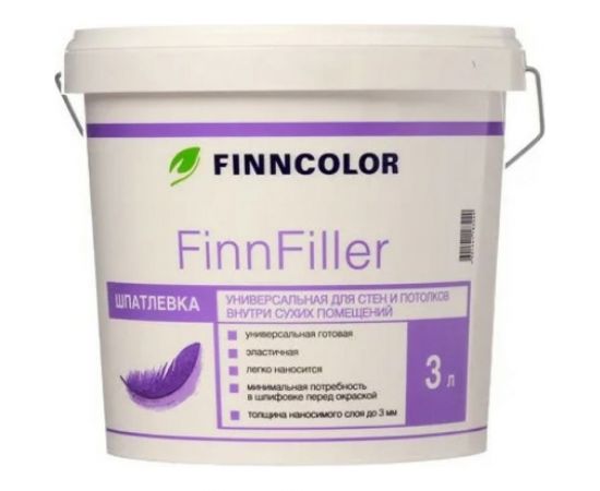 Шпатлевка финишная Finn Filler 3 л TIKKURILA 51470 