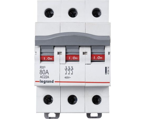Выключатель-разъединитель Legrand RX3 80А 3П 419414 