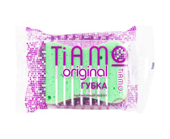 Губка для тела TIAMO Original КОМФОРТ Радуга поролон 7729 