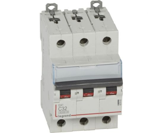 Автоматический выключатель Legrand DX3 6000 - 10 кА - тип C - 3П - 32 А - 3 модуля 407862 