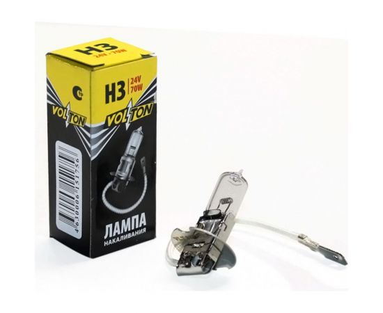 Галогенная лампа VOLTON H3 24В 70 Вт Рk22s VLT1309 