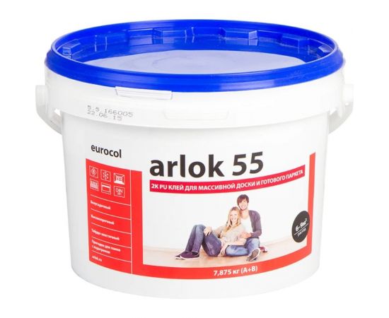 Двухкомпонентный клей для паркета, ПВХ и керамики, кварц-винила, ламината ARLOK 55 7 кг 00000153202 