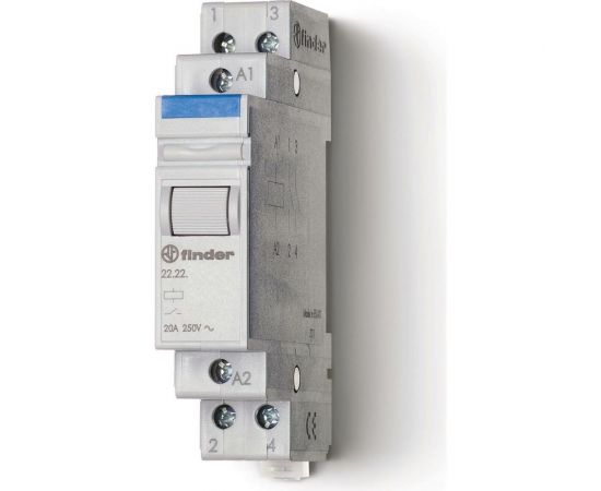 Модульное реле Finder 2НО контакта 20А, = 24В DC, 222290244000 