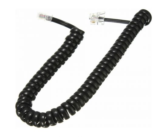 Витой трубочный кабель Pro Legend 4м, телефонный, черный PL1215 