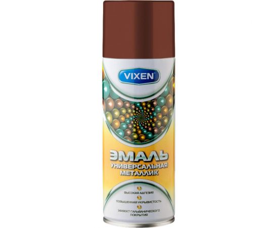 Универсальная эмаль VIXEN VX-19330 металлик старая медь, аэрозоль, 520 мл 47819 