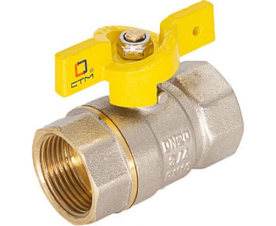 Шаровой кран для газа СТМ ГАЗ 3/4"", г/г, бабочка CGFFB034 