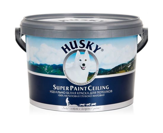 Краска потолочная HUSKY SUPER PAINT CELING 2,5 л 30564 