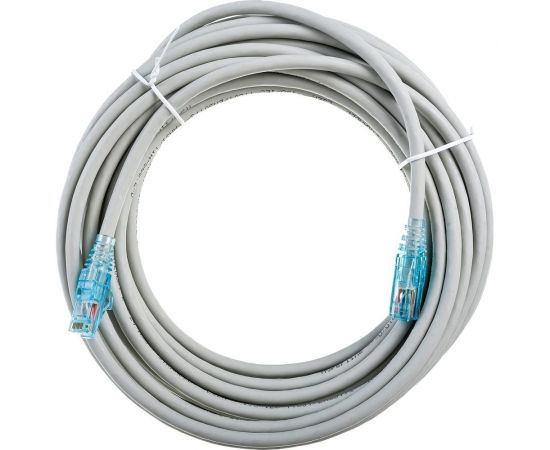 Патч-корд Hyperline PC-LPM-UTP-RJ45-RJ45-C6-10M-LSZH-GY U/UTP, Cat.6 100% Fluke Component 41843 