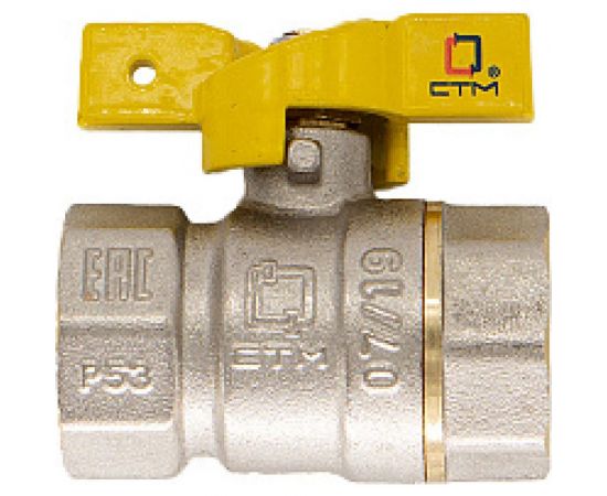 Шаровой кран для газа СТМ ГАЗ 3/4"", г/г, бабочка CGFFB034 – изображение 2