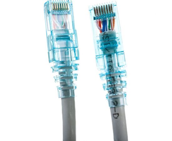 Патч-корд Hyperline PC-LPM-UTP-RJ45-RJ45-C6-10M-LSZH-GY U/UTP, Cat.6 100% Fluke Component 41843 – изображение 3