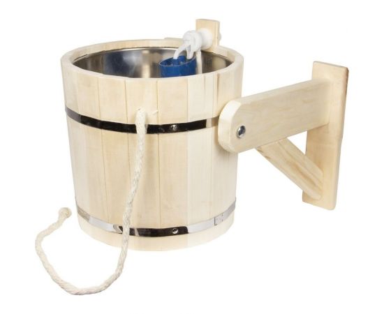 Обливное устройство Банная линия Русский душ 15 л, с переливом, с нержавеющей вставкой, липа 12-469 – изображение 3