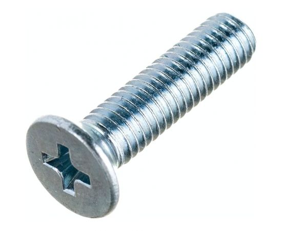 Винт Стройметиз M5х20 DIN 965, потайная головка, цинк уп. 12 шт 3091451 – изображение 3
