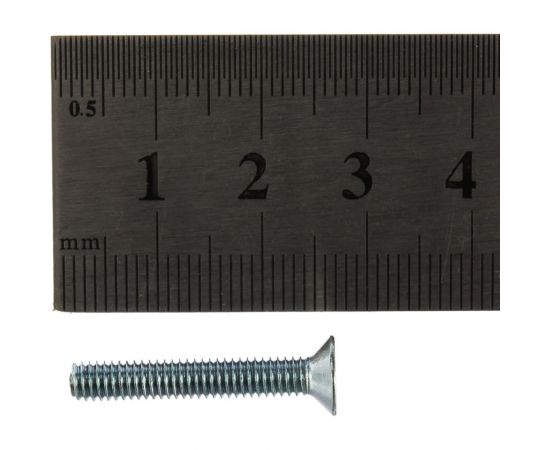 Винт ЗУБР DIN 965, M4 x 25 мм, 15 шт, кл. пр. 4.8, оцинкованный, ЗУБР 303116-04-025 – изображение 3