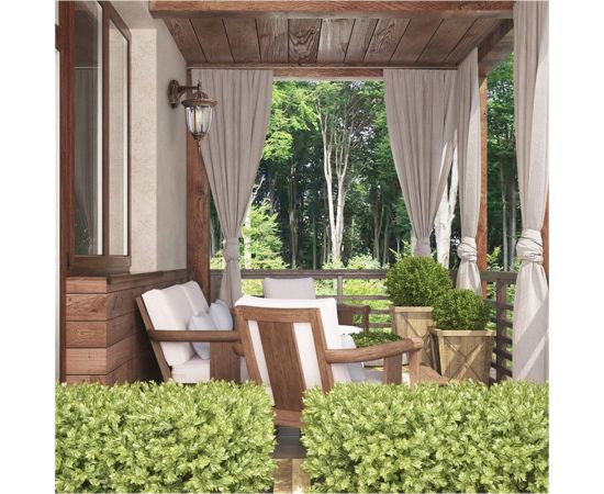 Садово-парковый светильник FERON 60W 230V E27 IP44 черное золото, PL6302 11898 – изображение 4