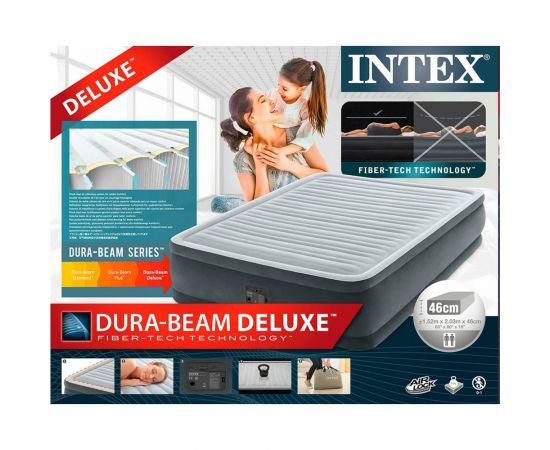 Кровать Intex COMFORT-PLUSH ELEVATED 152x203x46см упак.2 NEW 64414 – изображение 6