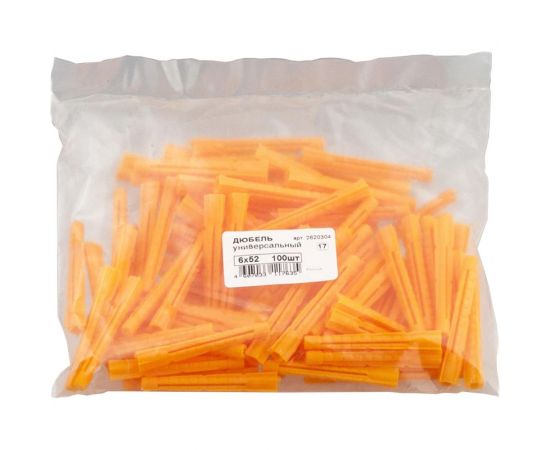 Универсальный дюбель Стройбат 6x52 мм 100 шт. 2620304 304390 – изображение 7