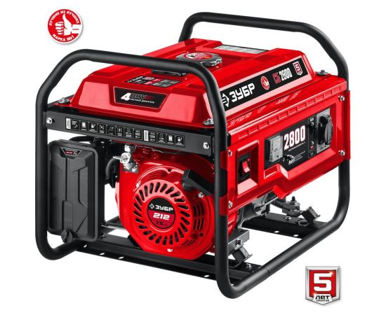 Бензиновый генератор ЗУБР 2800 Вт СБ-2800 – изображение 10