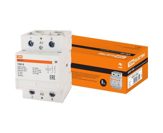 Модульный контактор TDM КМ100/2-100 2НО SQ0213-0025 