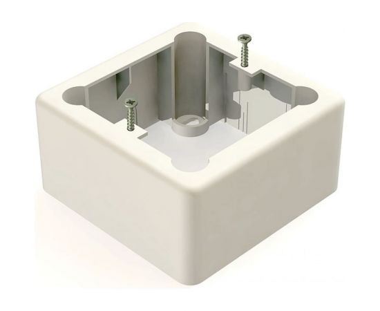 Установочная коробка GREENEL 1-местная 85х85х42 БЕЛАЯ GE40232-01 