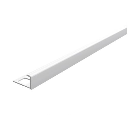 Профиль для плитки наружный DECONIKA 12 мм 2.5 м 001-G Белый глянец Д-Пл12-Н 001-G БЕЛ Г 