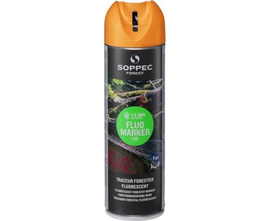 Акриловая флуоресцентная краска для разметки древесины Soppec Fluo Marker оранжевый 131316 