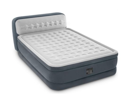 Надувная кровать Intex Ultra Plush Headboard 152х236х86см со спинкой, встроенный насос 220В, до 272кг 64448 