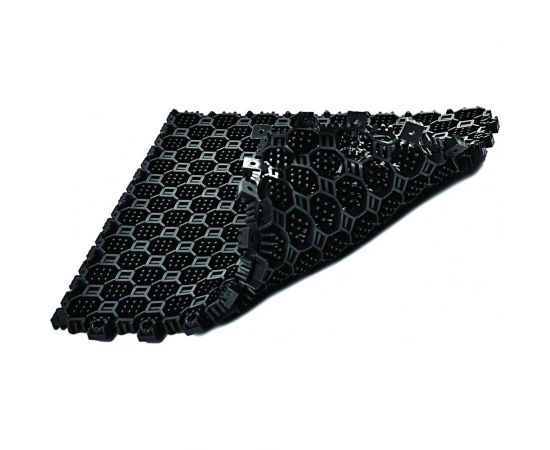 Уникальное двустороннее модульное грязезащитное покрытие для входных групп ПластФактор OPTIMA 16 DUOS Ral 9005 6 шт 4630027111616 