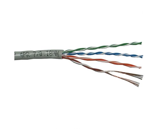 Кабель TWT UTP патч-кордовый витая пара, 4 пары, категория 5e, PVC, серый, 305м в катушке 5EUTP-PT-GY 