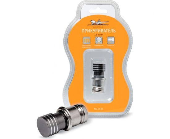 Прикуриватель иномарки Airline алюминий Д21x23мм, подвижная часть ACL-12-03 