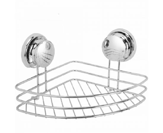 Полка для ванной Аквалиния угловая, на больших присосках W6753-2 